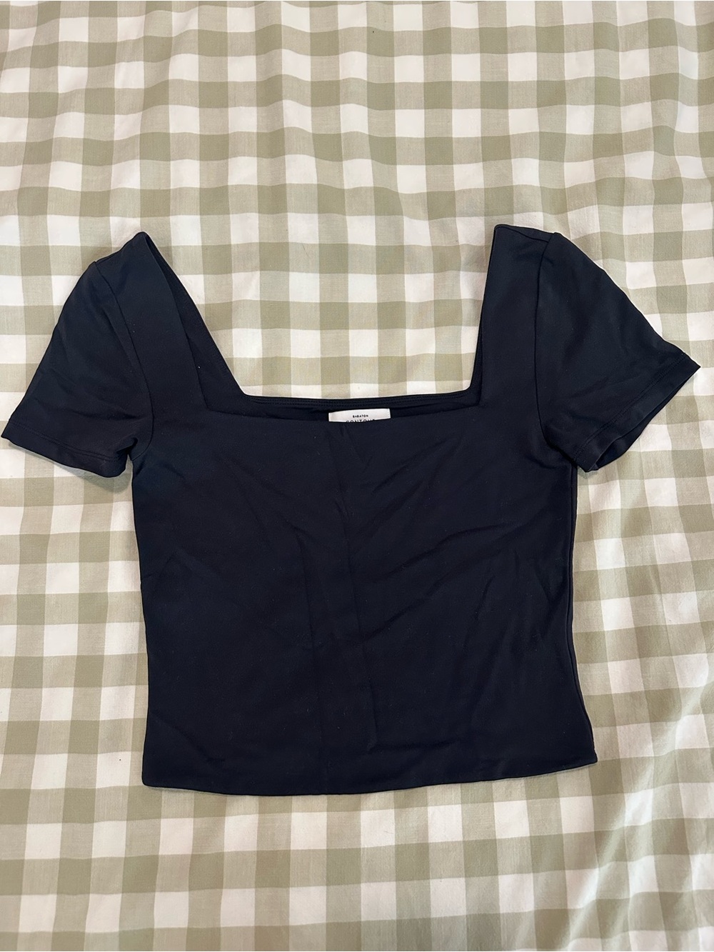Aritzia Square Neck Black Women's Top